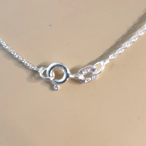 Italian 925 Silver Necklaces. 18" 45cm. New bag. - Picture 2 of 3